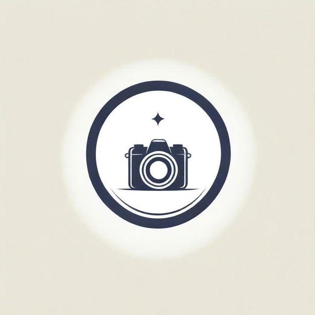 Design a logo for 'Classic Clicks Photography'. It should have a vintage, classic feel with elements related to photography, such as a camera or film roll.