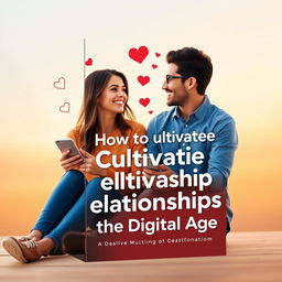 An ebook cover titled 'How to Cultivate Healthy Relationships in the Digital Age'