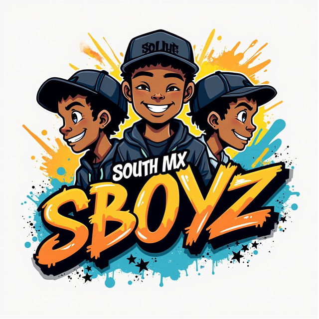 Logo design for "South MX Boyz", a teen boys clothing line