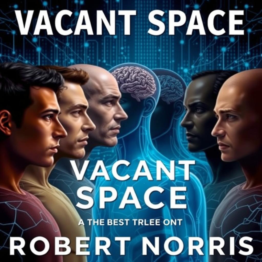 A captivating science fiction book cover for "Vacant Space" by Robert Norris