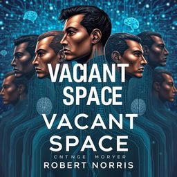 A captivating science fiction book cover for "Vacant Space" by Robert Norris