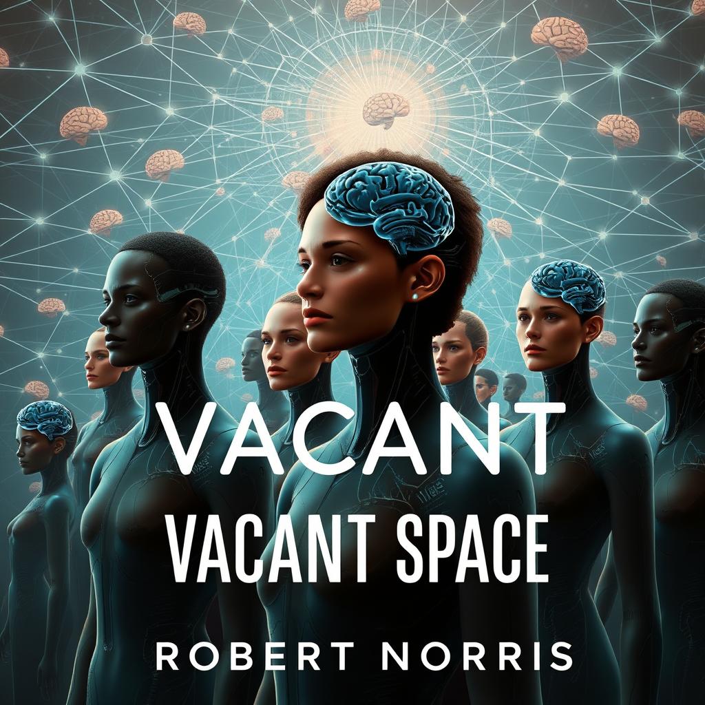 A captivating science fiction book cover for "Vacant Space" by Robert Norris