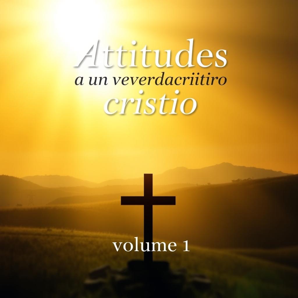 A captivating book cover featuring the title 'Atitudes de um verdadeiro cristão - volume 1'