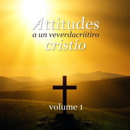 A captivating book cover featuring the title 'Atitudes de um verdadeiro cristão - volume 1'