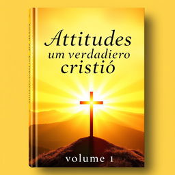 A captivating book cover featuring the title 'Atitudes de um verdadeiro cristão - volume 1'