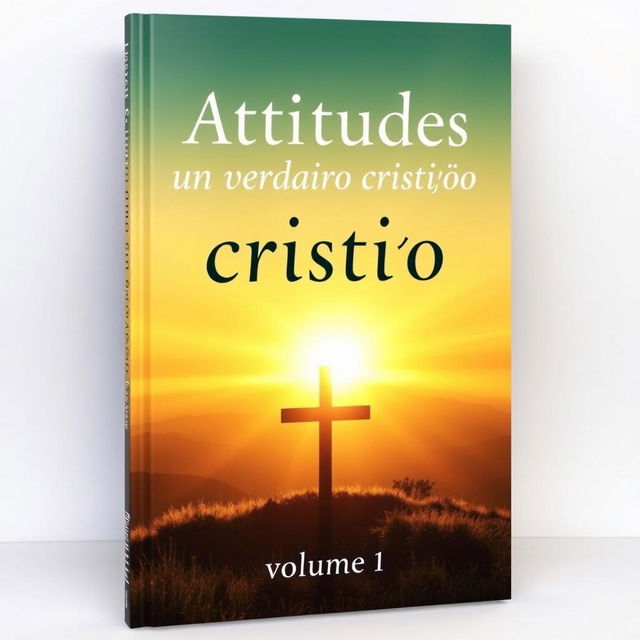 A captivating book cover featuring the title 'Atitudes de um verdadeiro cristão - volume 1'