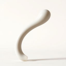 A smooth and sleek dildo made from high-quality silicone, showcasing an elegant, minimalist design