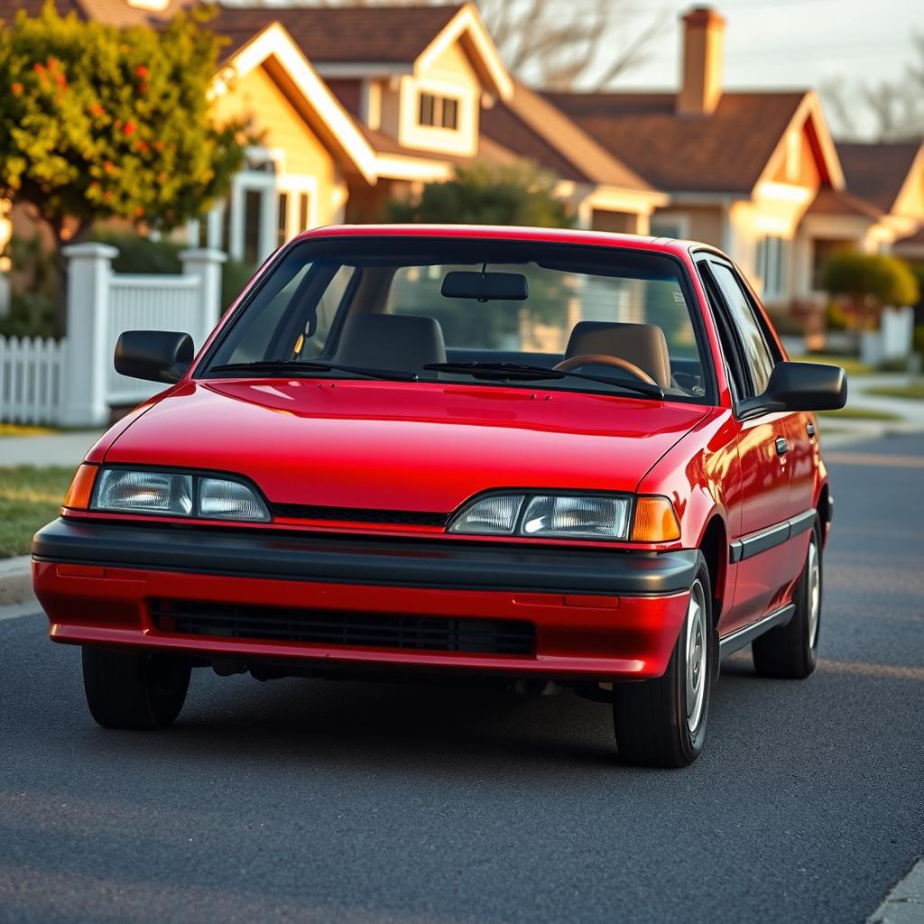 A 1993 Honda Civic gliding down a suburban street