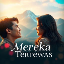 A romantic movie poster for the film titled "Mereka Yang Tertewas"