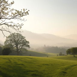 A serene and elegant landscape, featuring soft natural lighting and tranquil surroundings, invoking a sense of calm and peace