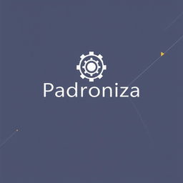 A stylish and professional cover design for a project titled "Padroniza"