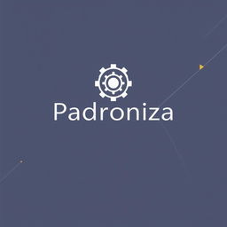 A stylish and professional cover design for a project titled "Padroniza"