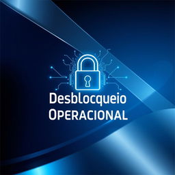 A conceptual cover design for the project titled 'Desbloqueio Operacional'