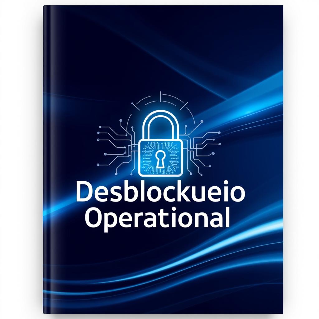 A conceptual cover design for the project titled 'Desbloqueio Operacional'