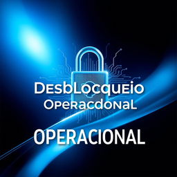 A conceptual cover design for the project titled 'Desbloqueio Operacional'