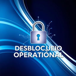 A conceptual cover design for the project titled 'Desbloqueio Operacional'