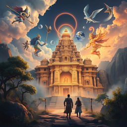 In a fictional setting just after Dwaparyug, two adventurous friends in ancient India embark on a quest to find a mystical Hindu temple dedicated to Lord Shiva