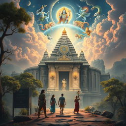 In a fictional setting just after Dwaparyug, two adventurous friends in ancient India embark on a quest to find a mystical Hindu temple dedicated to Lord Shiva