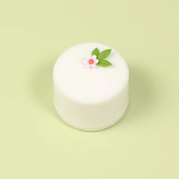 A simple yet charming bento cake, featuring a minimalist design with delicate white icing