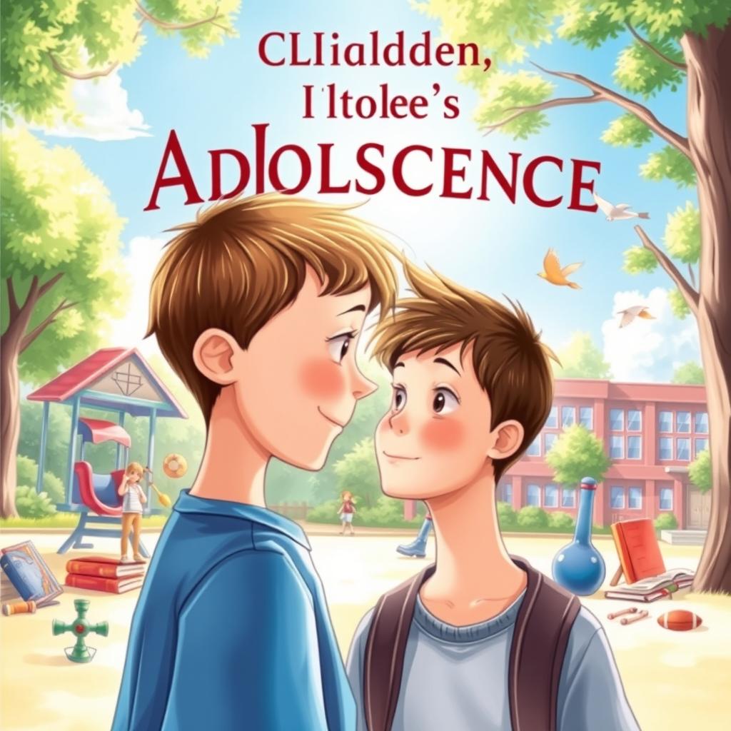 A book cover illustrating the journey from childhood to adolescence