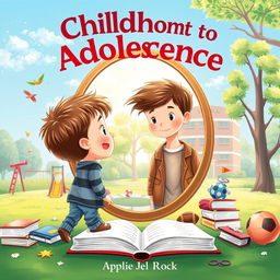 A book cover illustrating the journey from childhood to adolescence