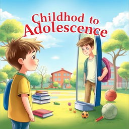 A book cover illustrating the journey from childhood to adolescence