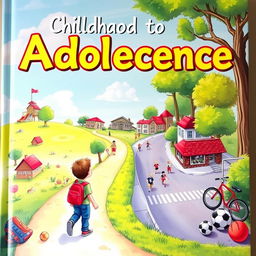 A book cover depicting the transformative journey from childhood to adolescence