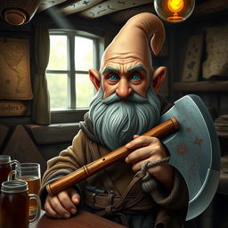 A 69-year-old rock gnome monk with a rich backstory as a folk hero