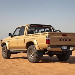 A rugged offroad pickup truck inspired by the 2000-2005 Toyota Land Cruiser