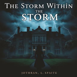 A captivating cover for a mystery/thriller book titled "The Storm Within"