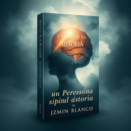 A book cover design for the book titled "Una Pequeña Historia" by author Jazmín Blanco, capturing the theme of depression and its dynamics, intertwined with elements of care and healing
