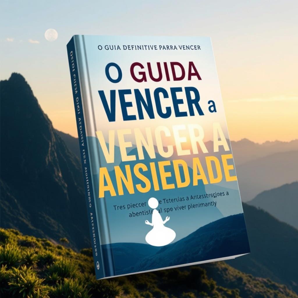 Livro intitulado 'O Guia Definitivo para Vencer a Ansiedade: Técnicas Poderosas e Estratégias Práticas para Superar a Ansiedade e Viver Plenamente'