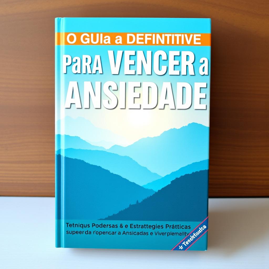 Livro intitulado 'O Guia Definitivo para Vencer a Ansiedade: Técnicas Poderosas e Estratégias Práticas para Superar a Ansiedade e Viver Plenamente'