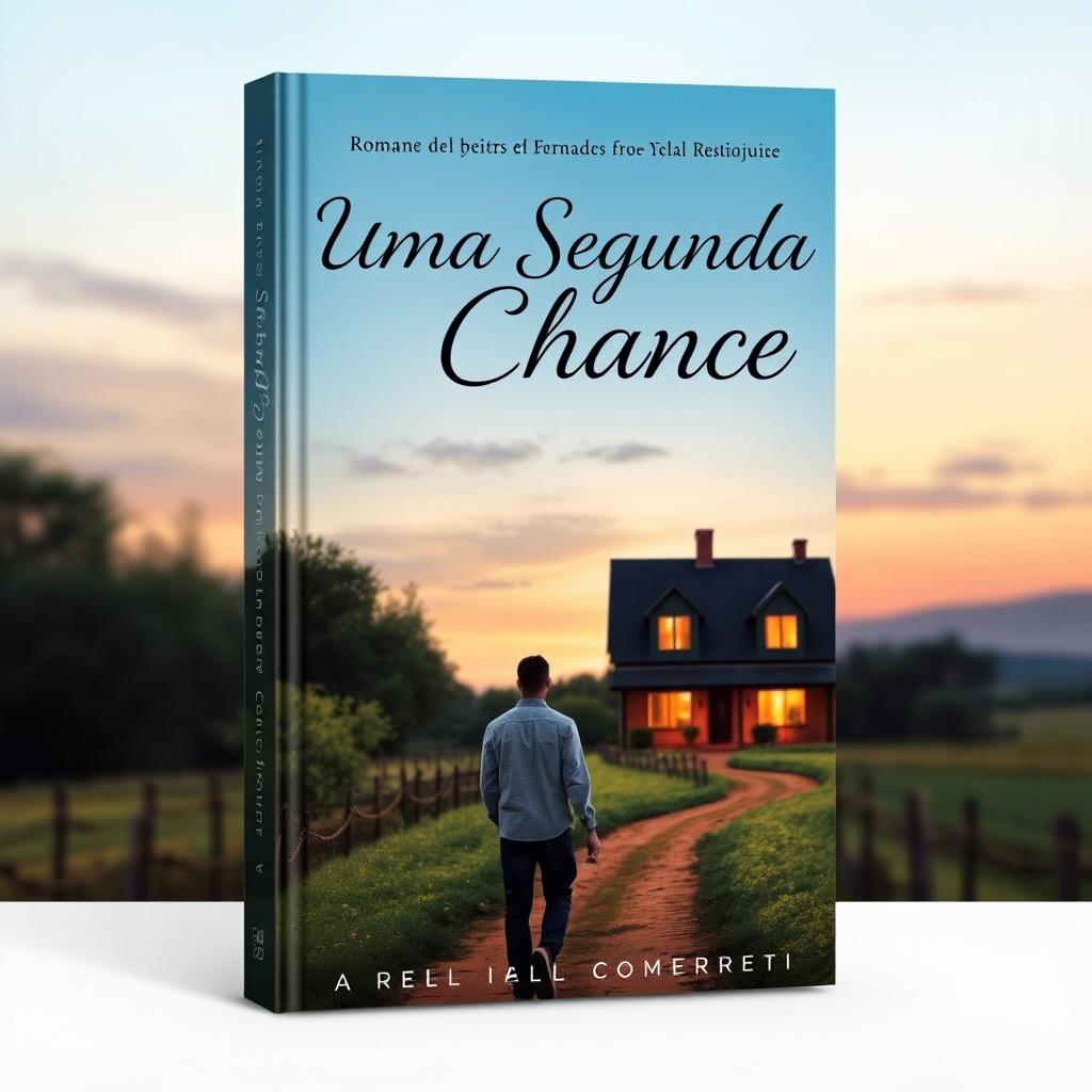 A book cover for a romance novel titled "Uma Segunda Chance"