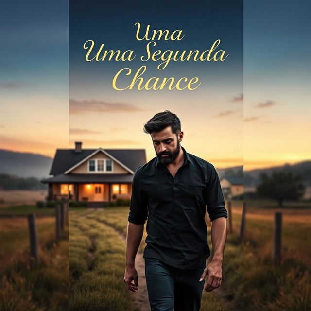 A book cover for a romance novel titled "Uma Segunda Chance"