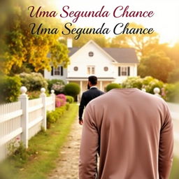 A book cover for a romance novel titled "Uma Segunda Chance"