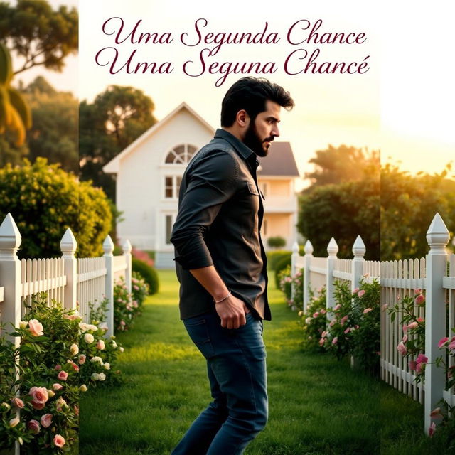 A book cover for a romance novel titled "Uma Segunda Chance"