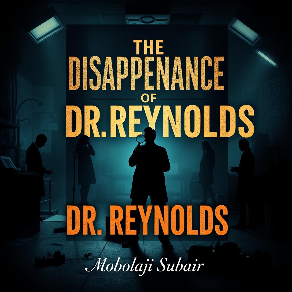 A captivating book cover design for "The Disappearance of Dr