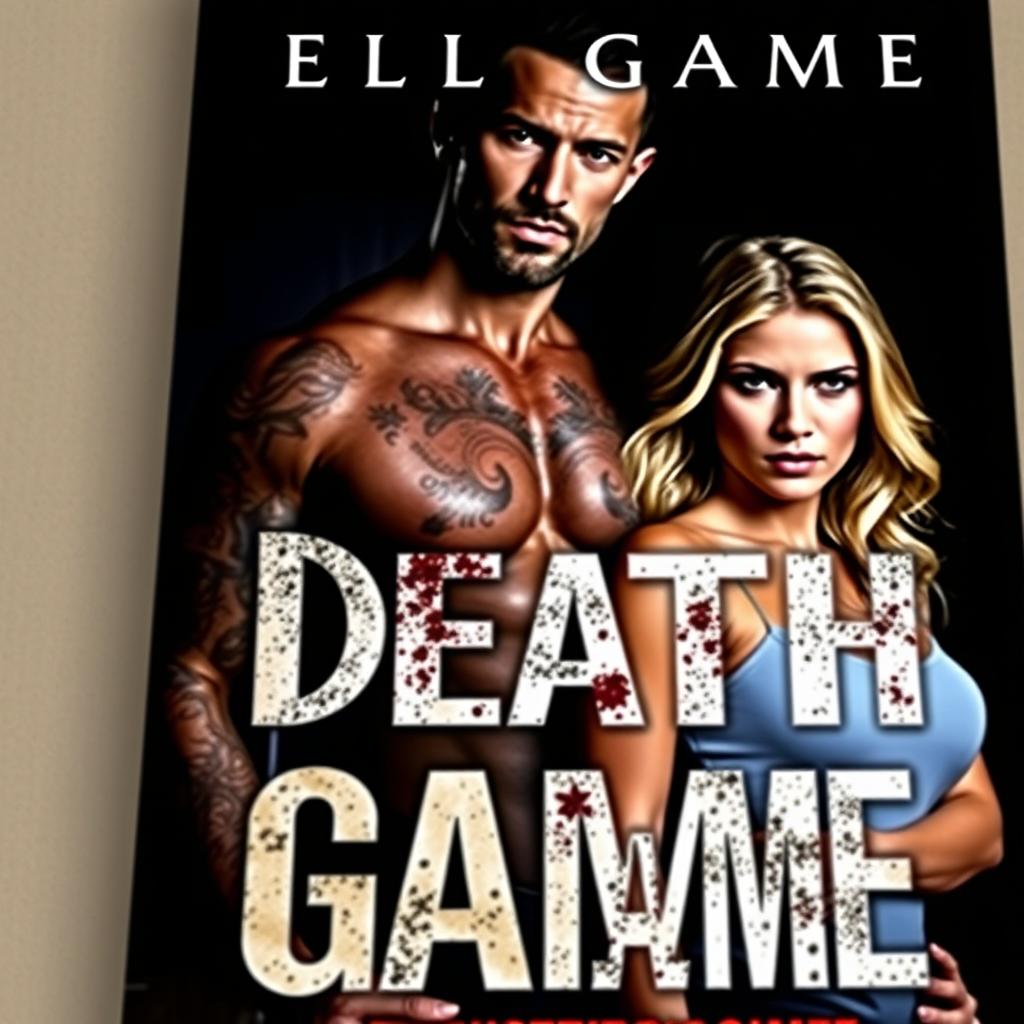 A dark and mysterious book cover for "Death Game", featuring a Mafia couple