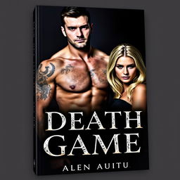 A dark and mysterious book cover for "Death Game", featuring a Mafia couple