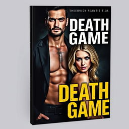 A dark and mysterious book cover for "Death Game", featuring a Mafia couple