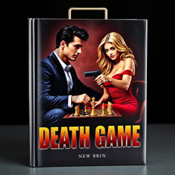 A dark and mysterious book cover for "Death Game", featuring a captivating Mafia scene