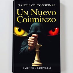 A book cover for "Un Nuevo Comienzo" featuring a dark and enigmatic background