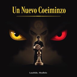 Cover design for "Un Nuevo Comienzo" with a dark and enigmatic background