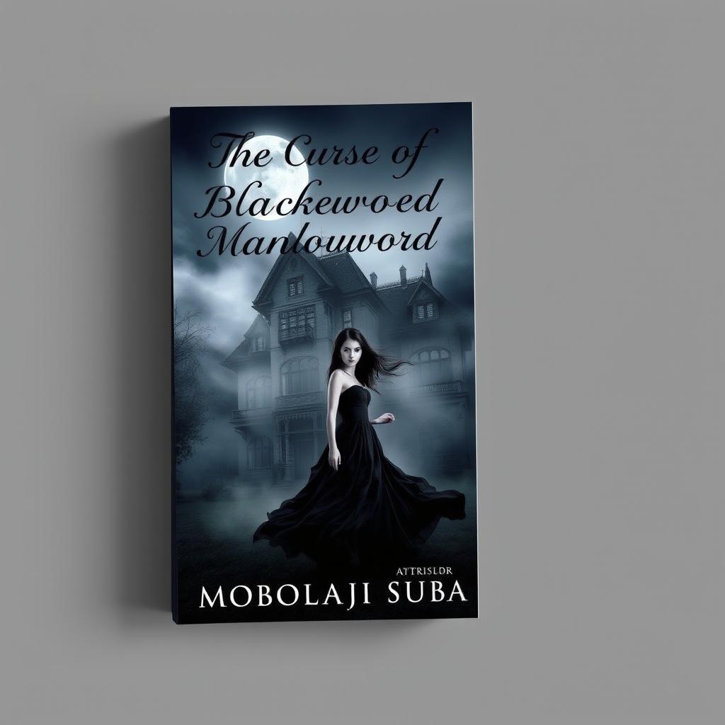 Book cover design for 'The Curse of Blackwood Manor' by Mobolaji Subair