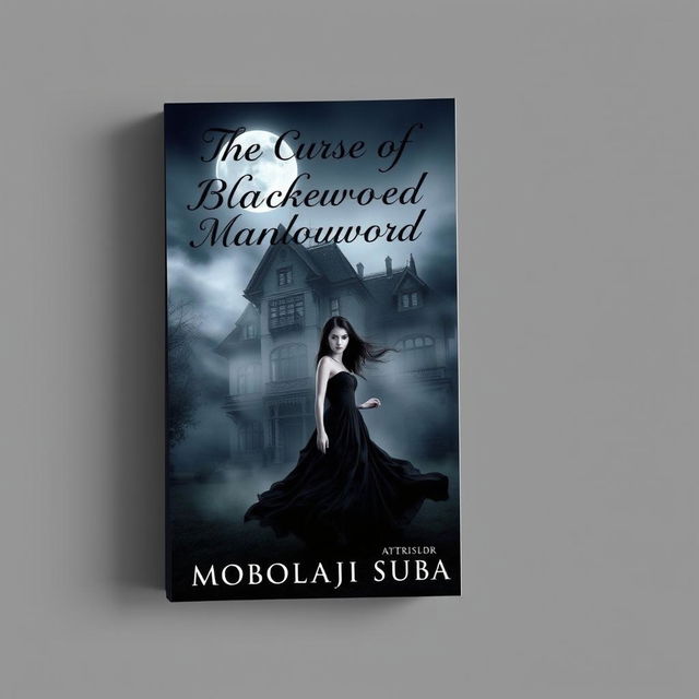 Book cover design for 'The Curse of Blackwood Manor' by Mobolaji Subair