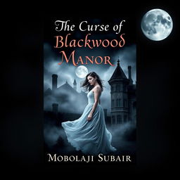 Book cover design for 'The Curse of Blackwood Manor' by Mobolaji Subair