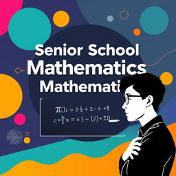 Design a cover for a senior high school mathematics book