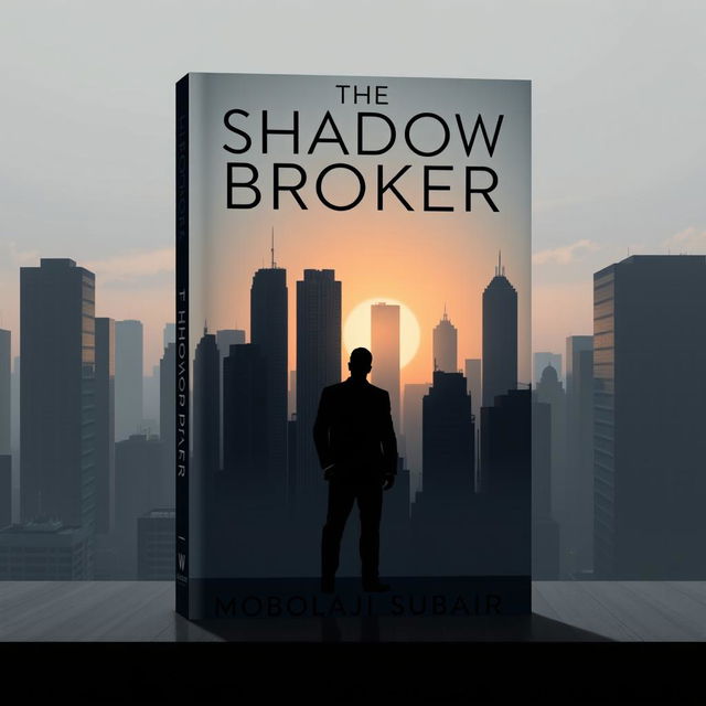 Book cover design for 'The Shadow Broker' by Mobolaji Subair