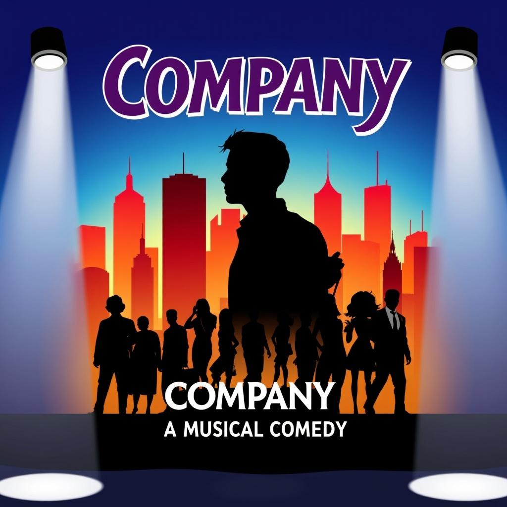 A captivating theater poster for the musical "Company